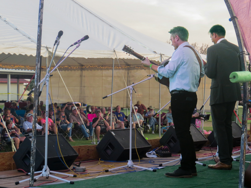 Jake Workmand and Brandon Mclamore with Driven at the 2026 Pickin' On The Plains Music Festival - photo © Evan Barnum