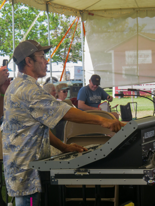 Jesse Travino sound man at the 2026 Pickin' On The Plains Music Festival - photo © Evan Barnum