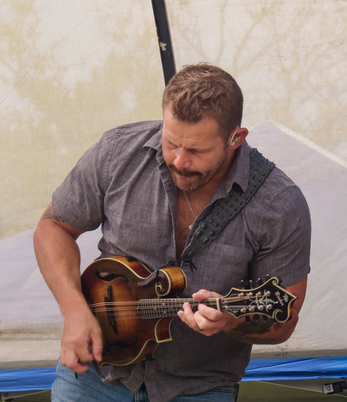 Joe Booher with New Found Road at the 2026 Pickin' On The Plains Music Festival - photo © Evan Barnum