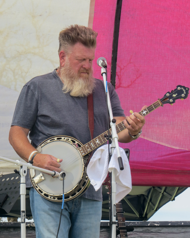 Jr. Williams with New Found Road at the 2026 Pickin' On The Plains Music Festival - photo © Evan Barnum