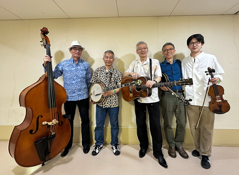 Kazuhiro Inaba & the Bluegrass Buddies at KazCamp 2026 - photo courtesy of KazCamp