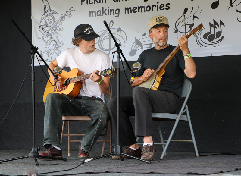 Louis and Charles Hardie at the 2026 Mount Airy Fiddlers' Convention - photo © G. Nicholas Hancock