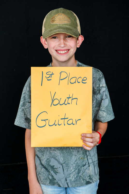Luke Church, 1st Place Youth Guitar at the 2026 Mount Airy Fiddlers' Convention - photo © G. Nicholas Hancock
