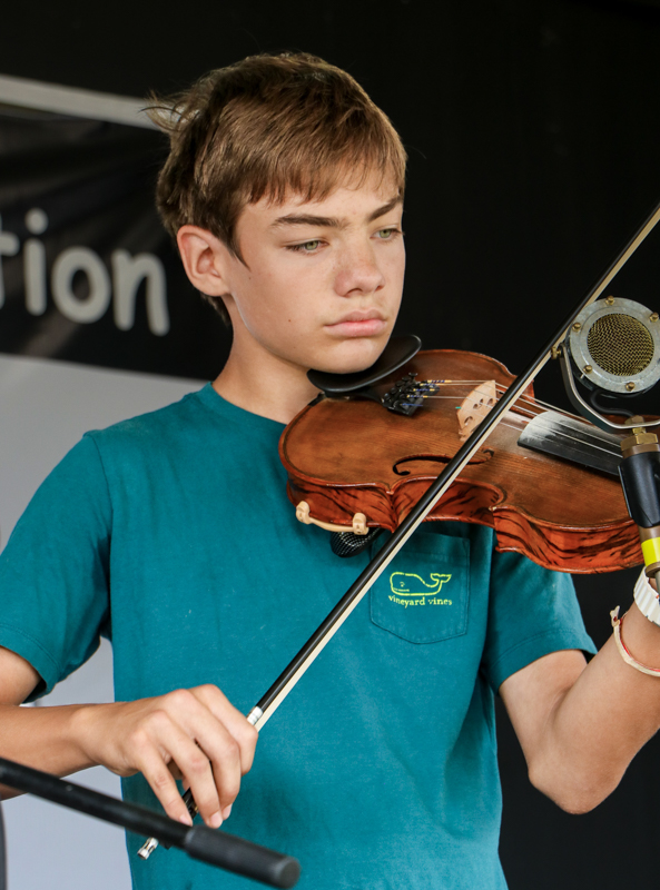 Luke Palmer at the 2026 Mount Airy Fiddlers' Convention - photo © G. Nicholas Hancock