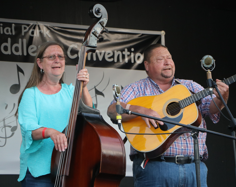 Lynn & John Powell at the 2026 Mount Airy Fiddlers' Convention - photo © G. Nicholas Hancock