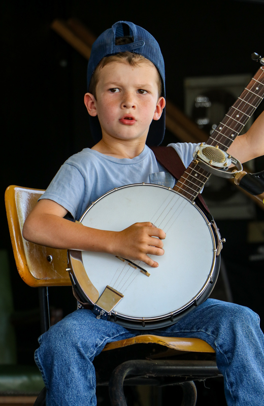 Mack Church at the 2026 Mount Airy Fiddlers' Convention - photo © G. Nicholas Hancock