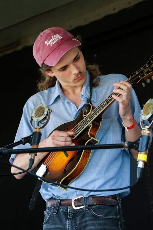 Mandolin player at the 2026 Mount Airy Fiddlers' Convention - photo © G. Nicholas Hancock