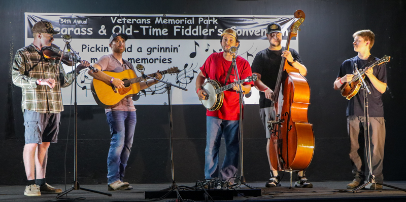 Mashgrass at the 2026 Mount Airy Fiddlers' Convention - photo © G. Nicholas Hancock