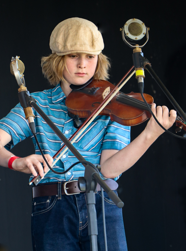 Miles Kexel at the 2026 Mount Airy Fiddlers' Convention - photo © G. Nicholas Hancock