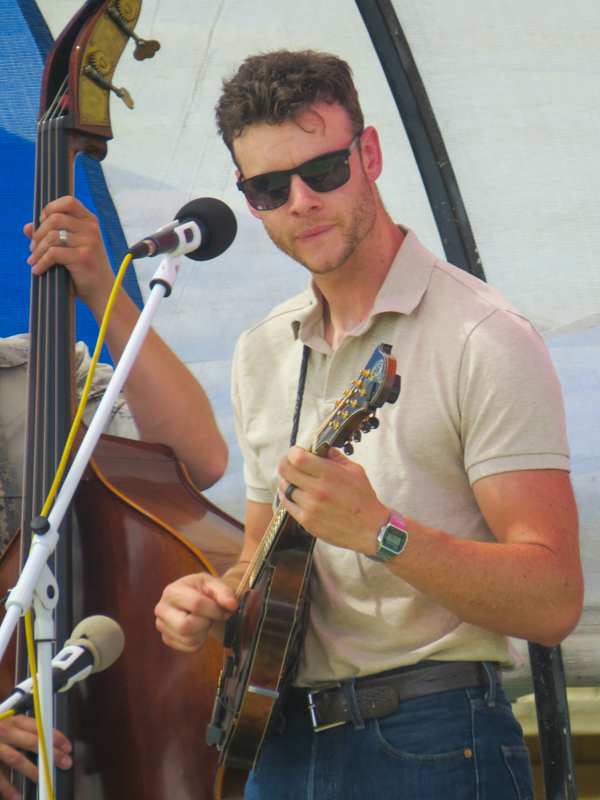 Nate Burie with Pitney Meyer at the 2026 Pickin' On The Plains Music Festival - photo © Evan Barnum