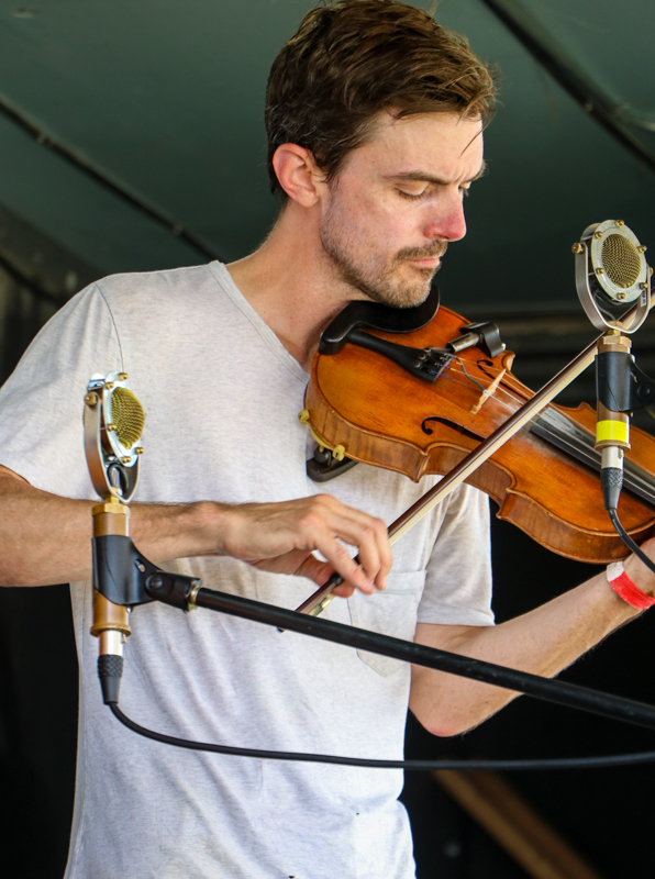 Old-time fiddler at the 2026 Mount Airy Fiddlers' Convention - photo © G. Nicholas Hancock