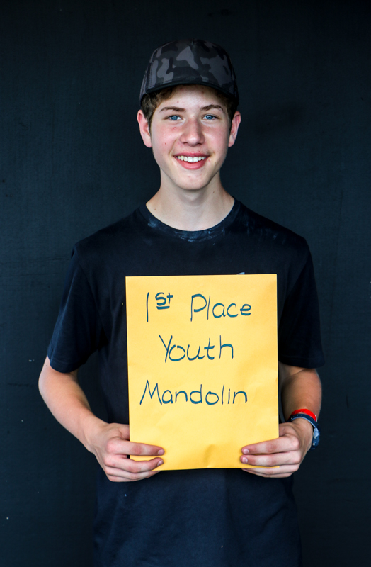 Orson Cornett, 1st Place Youth Mandolin at the 2026 Mount Airy Fiddlers' Convention - photo © G. Nicholas Hancock