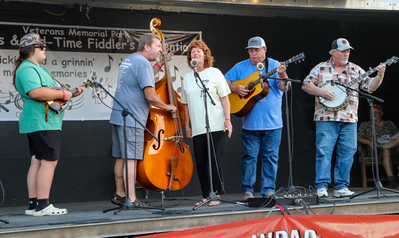 Paula Dellenback & Fox River at the 2026 Mount Airy Fiddlers' Convention - photo © G. Nicholas Hancock