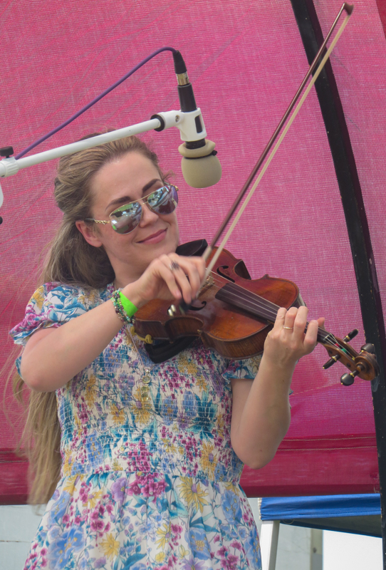 Rebekah Workman with Driven at the 2026 Pickin' On The Plains Music Festival - photo © Evan Barnum