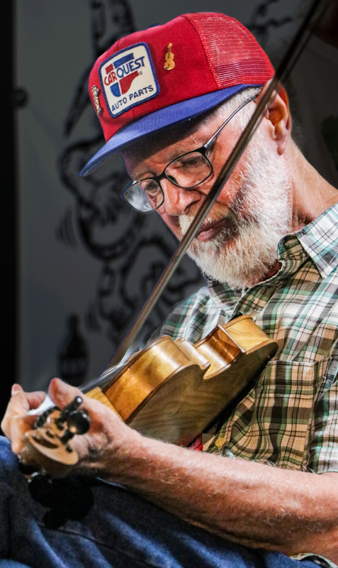 Richard Bowman with Slate Mountain Ramblers at the 2026 Mount Airy Fiddlers' Convention - photo © G. Nicholas Hancock