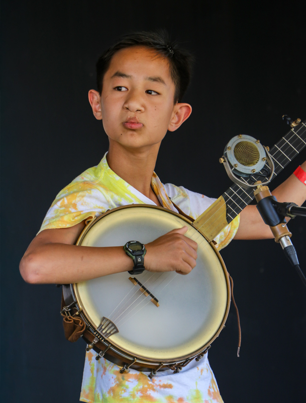 Samuel Spencer at the 2026 Mount Airy Fiddlers' Convention - photo © G. Nicholas Hancock