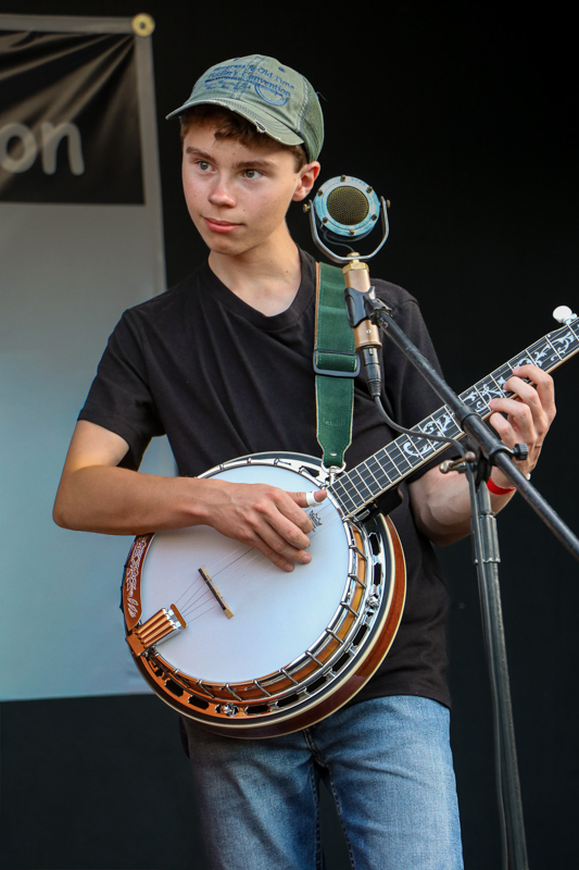 Shawn Rippel at the 2026 Mount Airy Fiddlers' Convention - photo © G. Nicholas Hancock