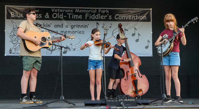 Shooting Creek Critters & Misha at the 2026 Mount Airy Fiddlers' Convention - photo © G. Nicholas Hancock