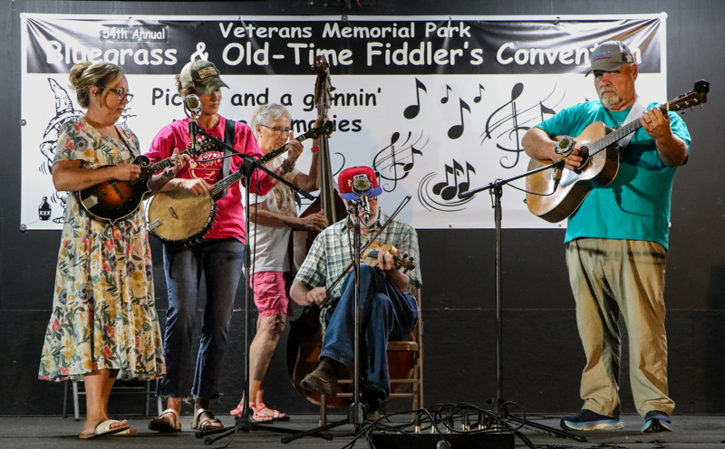 Slate Mountain Ramblers at the 2026 Mount Airy Fiddlers' Convention - photo © G. Nicholas Hancock
