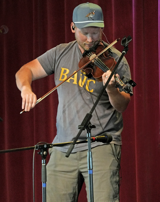 Stephen Burwell during the Authentic Unlimited soundcheck at the 2026 Steve Sutton Fest - photo © Jeff Lahr