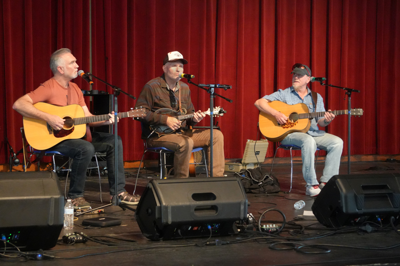 Shawn Lane, Darren Nicholson, and Dennis Parker at the 2026 Steve Sutton Fest - photo © Jeff Lahr