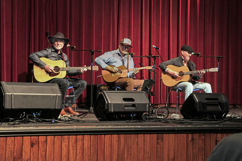 Shawn Lane, Darren Nicholson, and Dennis Parker at the 2026 Steve Sutton Fest - photo © Jeff Lahr