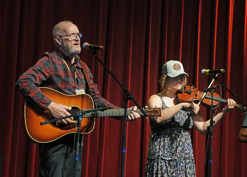 Bill Byerly and Molly Barrett with Whitewater Bluegrass Company at the 2026 Steve Sutton Fest - photo © Jeff Lahr