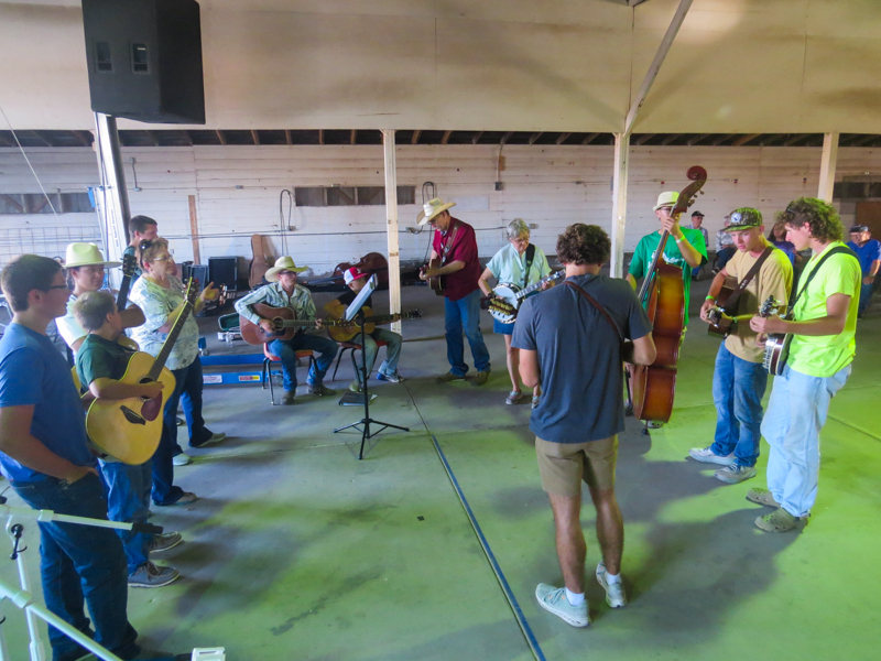 Thursday Night Jam And Pot Luck at the 2026 Pickin' On The Plains Music Festival - photo © Evan Barnum