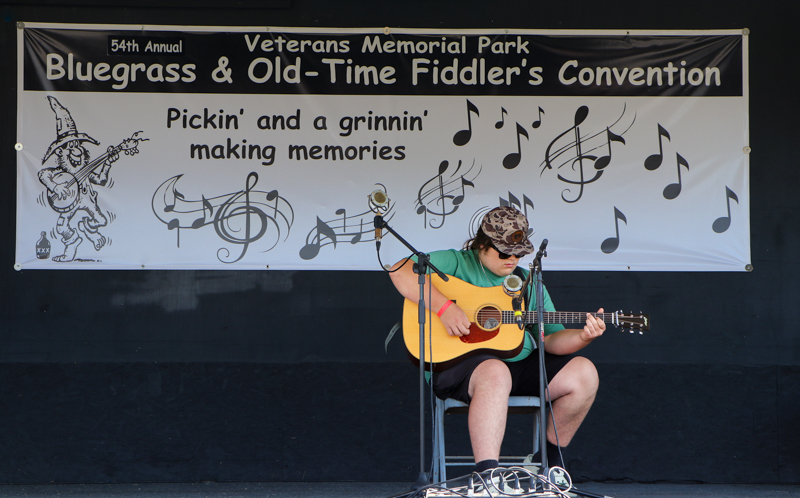 Truett Wagner at the 2026 Mount Airy Fiddlers' Convention - photo © G. Nicholas Hancock