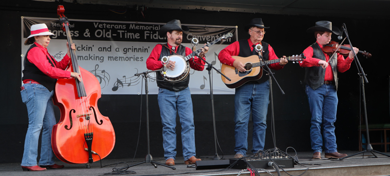 Wilkes Record Players at the 2026 Mount Airy Fiddlers' Convention - photo © G. Nicholas Hancock