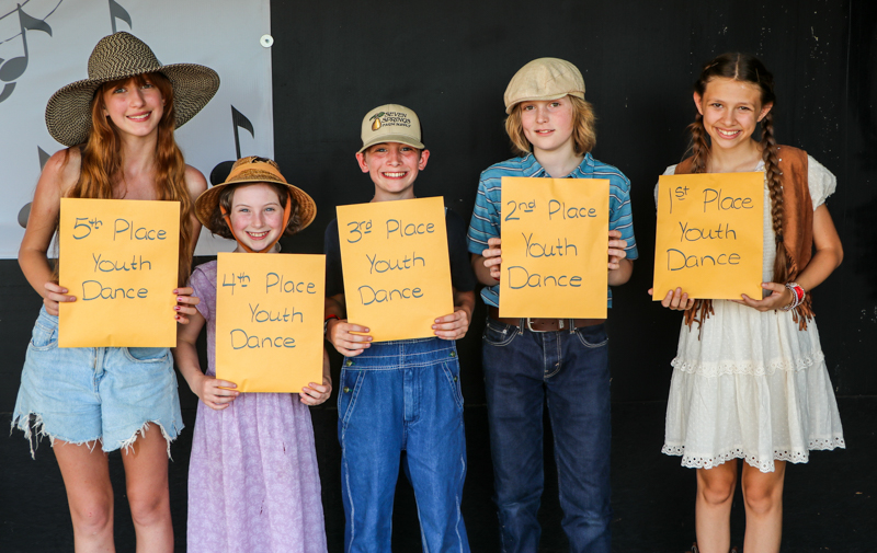 Youth Dance winners at the 2026 Mount Airy Fiddlers' Convention - photo © G. Nicholas Hancock