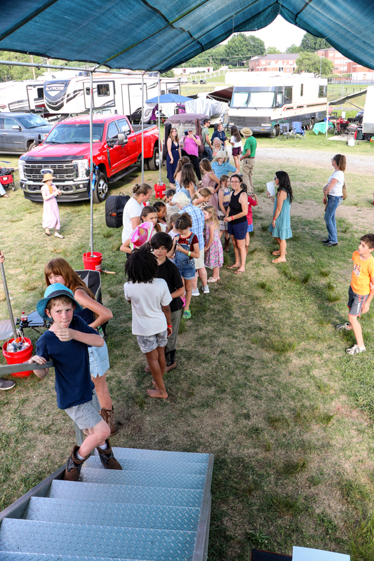 Youth dancers in line to compete at the 2026 Mount Airy Fiddlers' Convention - photo © G. Nicholas Hancock