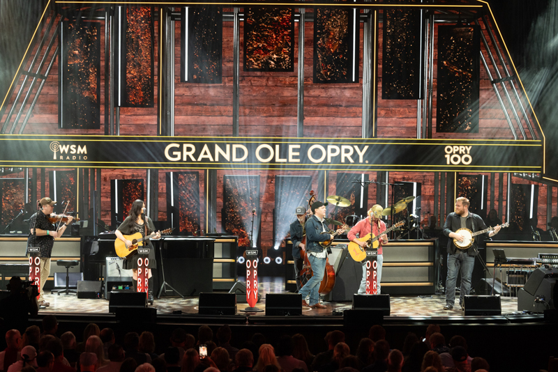 Ashby Frank plays at his Grand Ole Opry debut - photo © Chris Hollo