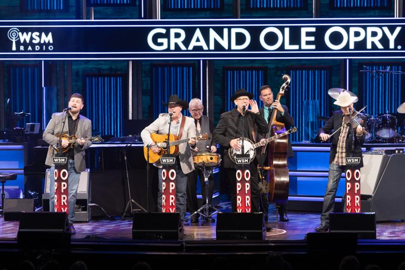 Daniel Grindstaff & The Uptown Troubadours at their Grand Ole Opry debut (7/15/26) - photo © Chris Hollo