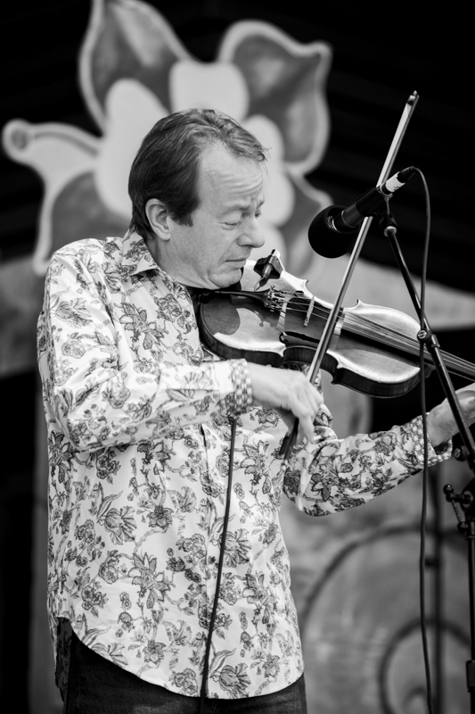 Stuart Duncan with the Telluride House Band at Telluride Bluegrass Festival 2026 - photo © Anthony Verkuilen