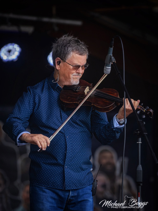Mike Hartgrove with Lonesome River Band at Rudy Fest 2026 - photo © Michael Boggs
