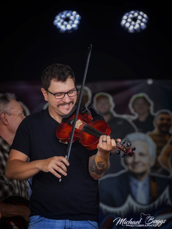 Jamie Harper with The Grascals at Rudy Fest 2026 - photo © Michael Boggs