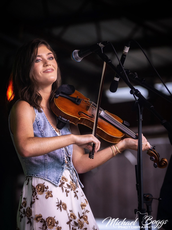 Maddie Murray with Lonesome Express at Rudy Fest 2026 - photo © Michael Boggs