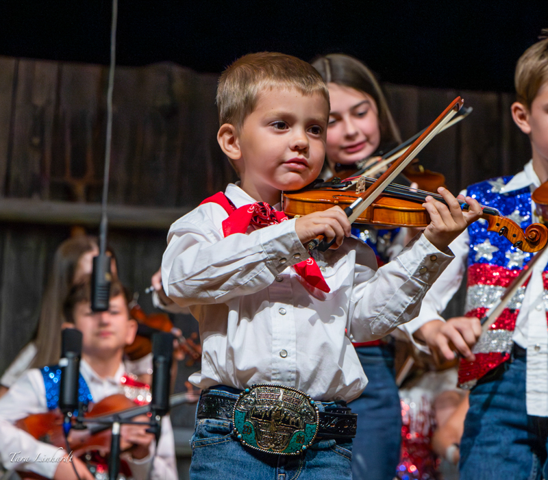The wondeful Junior Jammer program showcase at the 2026 National Oldtime Fiddlers' Contest & Festival - photo © Tara Linhardt