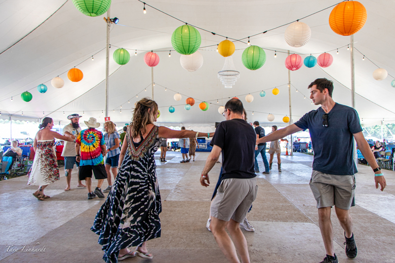 Called country dancing at the Catskill Stage at the 2026 Grey Fox Bluegrass Festival - photo © Tara Linhardt