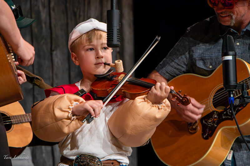 Certified Contestant playing the Popeye tune (Sailors Hornpipe) at the 2026 National Oldtime Fiddlers' Contest & Festival - photo © Tara Linhardt