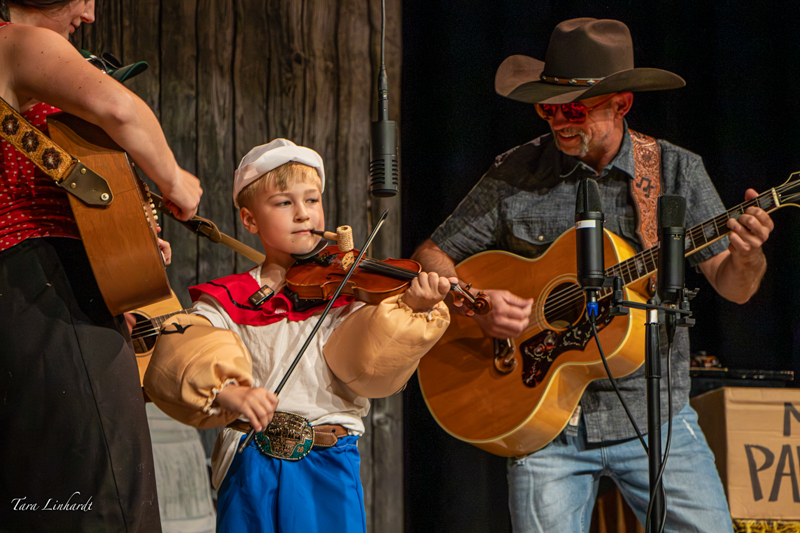 Certified Contestant playing the Popeye tune (Sailors Hornpipe) at the 2026 National Oldtime Fiddlers' Contest & Festival - photo © Tara Linhardt