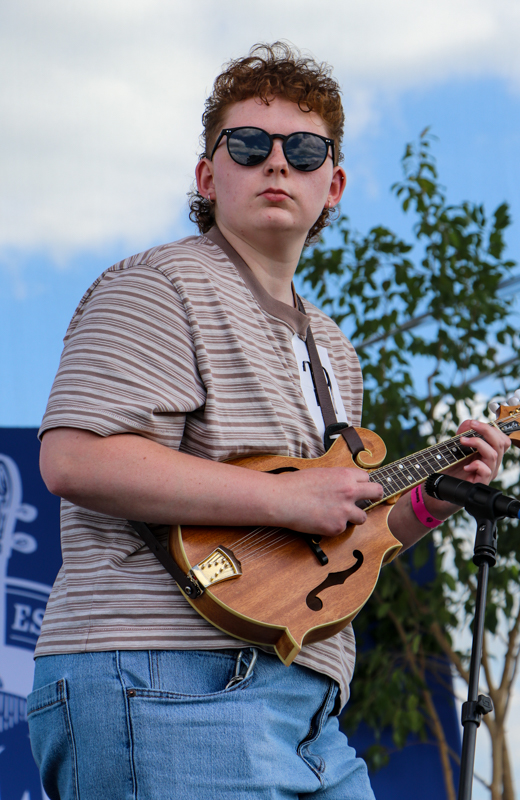 Claire Childress in Adult Mandolin competition at the 2026 Abingdon Fiddlers' Convention - photo © G. Nicholas Hancock