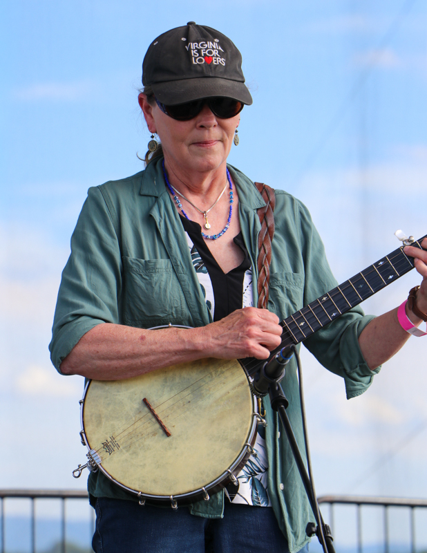 Debbie Yates in Adult Clawhammer Banjo competition at the 2026 Abingdon Fiddlers' Convention - photo © G. Nicholas Hancock