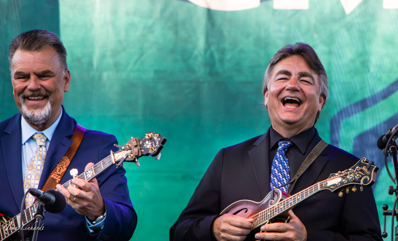 Rob and Ronnie McCoury with The Del McCoury Band at the 2026 Grey Fox Bluegrass Festival - photo © Tara Linhardt