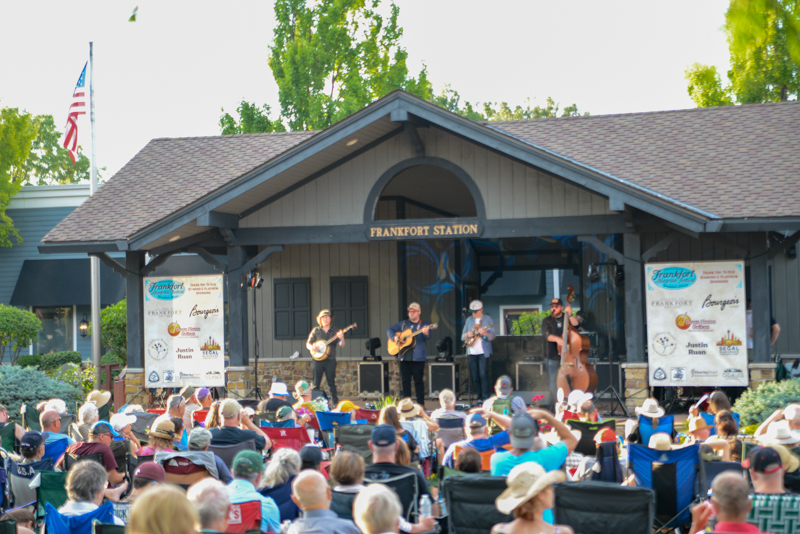 Trey Hensley Band at the 2026 Frankfort Bluegrass Festival - photo © Jerry Czupryn