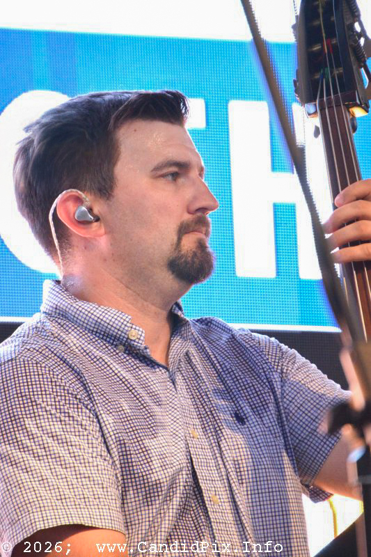 Kameron Keller with the Lonesome River Band at Industrial Strength Summer Fest 2026 - photo © Bill Warren