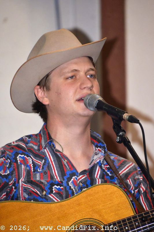 John Gooding with The Po' Ramblin' Boys at the 2026 Industrial Strength Summer Fest - photo © Bill Warren
