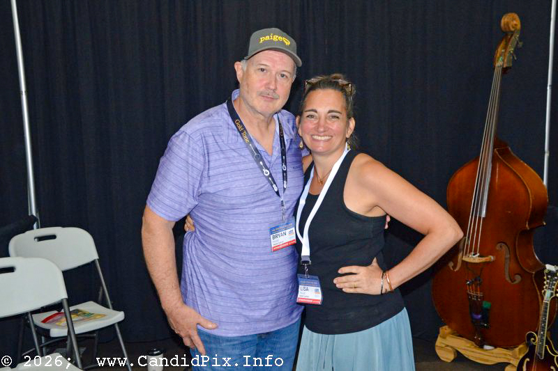 Bryan and Lisa Paige of Paige Capos at the 2026 Industrial Strength Summer Fest - photo © Bill Warren