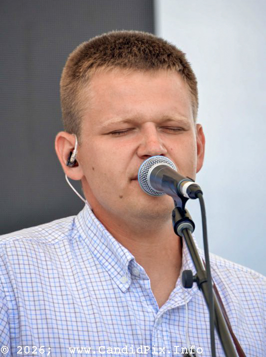 Byron Holbrook with The West Liberty Mountain Boys +1 at the 2026 Industrial Strength Summer Fest - photo © Bill Warren